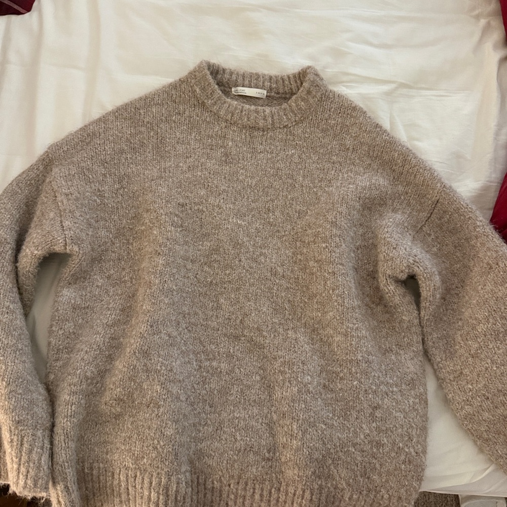 OAK + FORT Women's Crew Neck Sweater - Beige